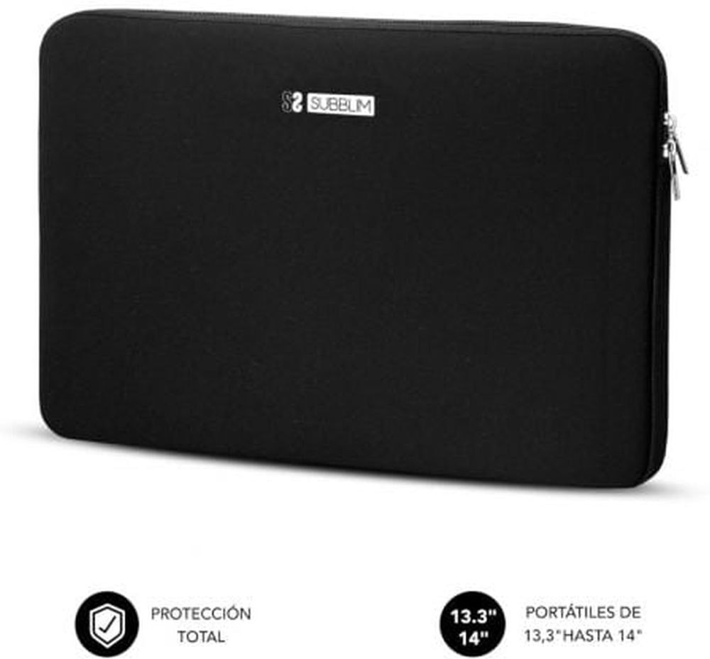 Funda de neopreno para portátil 13–14" negra