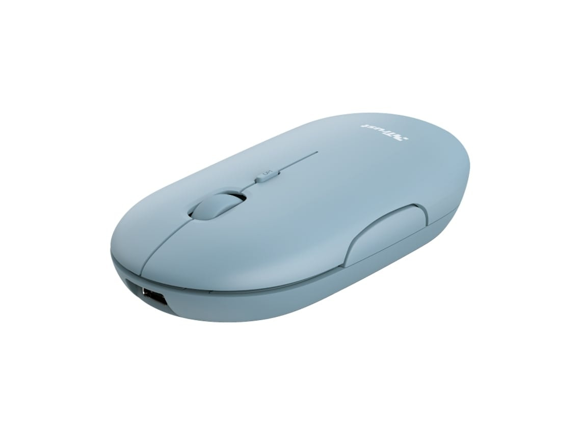 Ratón inalámbrico TRUST Puck - 1600 DPI - Azul
