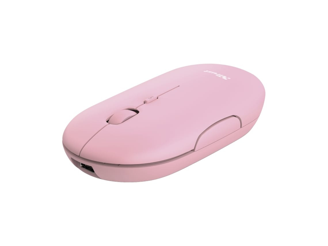 Ratón inalámbrico Puck 1600 dpi rosa
