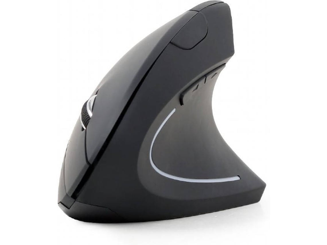 Ratón ergonómico inalámbrico 1600 dpi Negro
