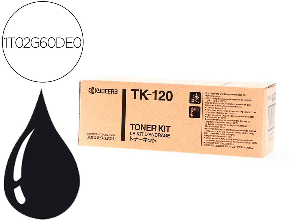 Tóner Negro TK-120 Compatible para Impresoras KYOCERA