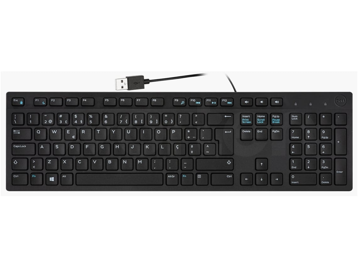 Teclado con cable KB216 con teclado numérico