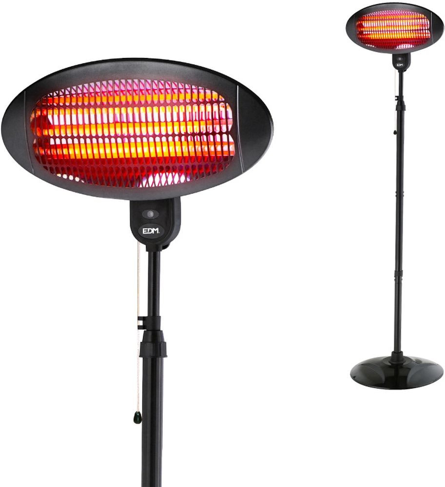 Adjustable outdoor heater with 3 quartz bars 650-1300-2000W