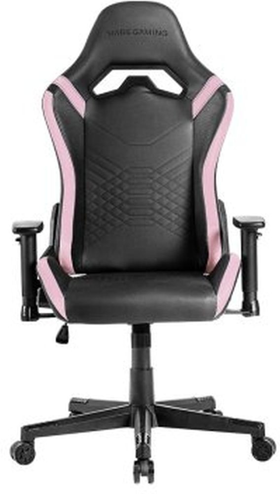 Silla gaming PU MGC-PRO con reposabrazos 2D y respaldo reclinable rosa