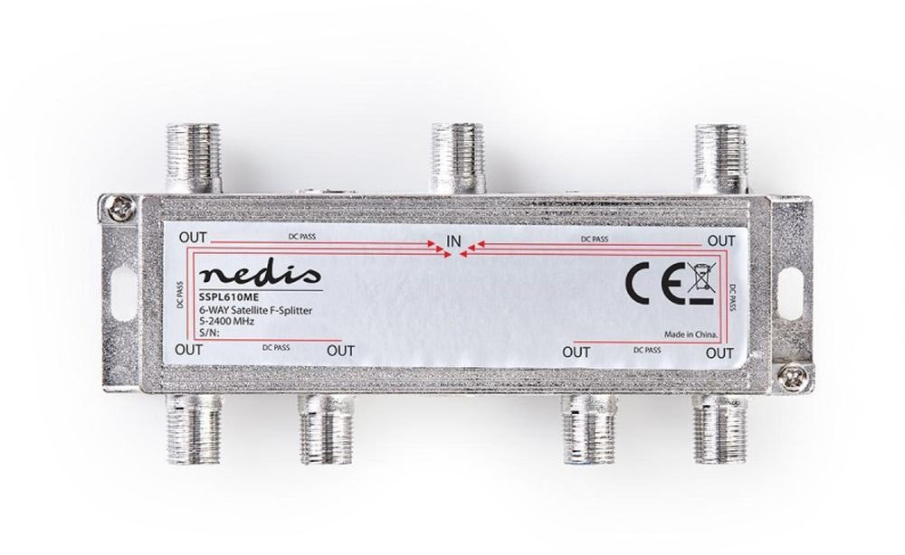 Repartidor F de 6 salidas 5-2400 MHz