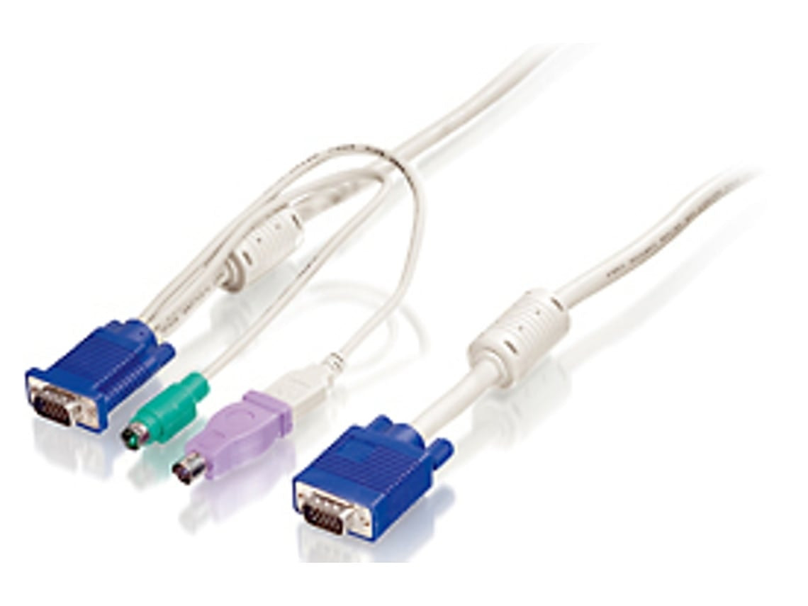Adaptador VGA y PS/2 a VGA 5 m Blanco