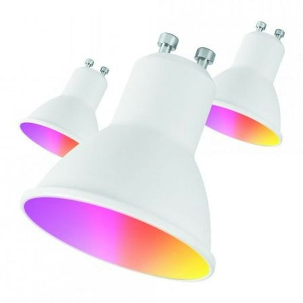 Pack 3 Lâmpadas Inteligentes MUVIT iO GU10 RGB