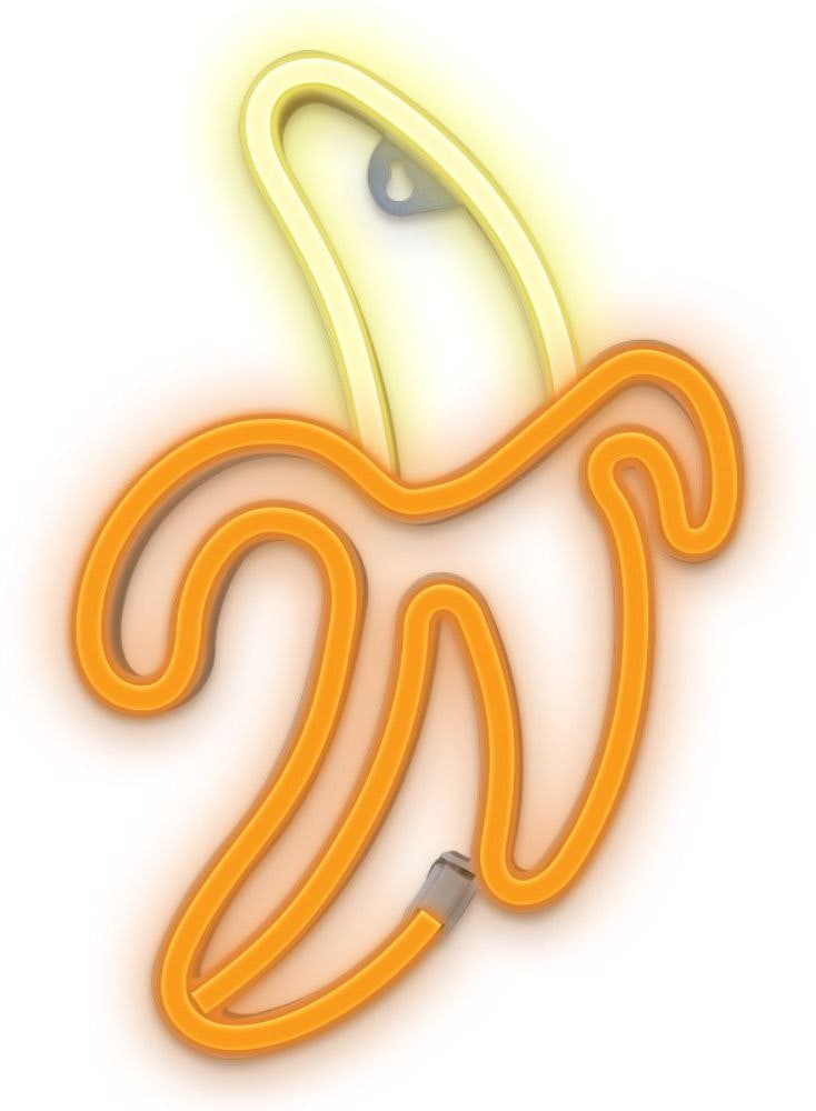 Banana-shaped LED neon table light