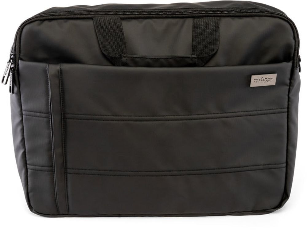 Laptop briefcase-style bag 15.6" black