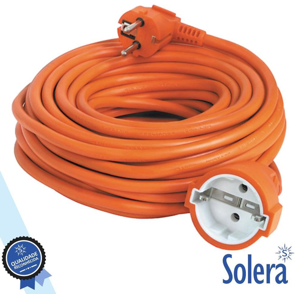 Cable de extensión Schuko 10 m 3x1,5 mm naranja