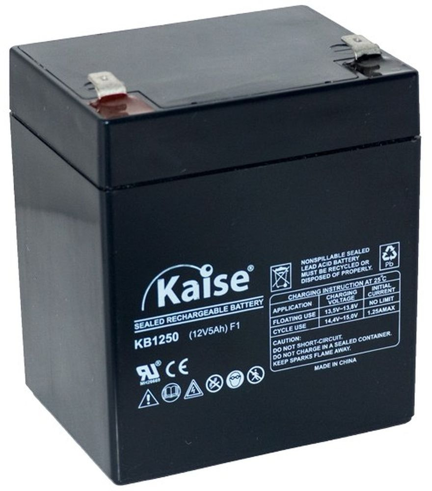 Batería 12V 5Ah plomo-ácido terminal F1