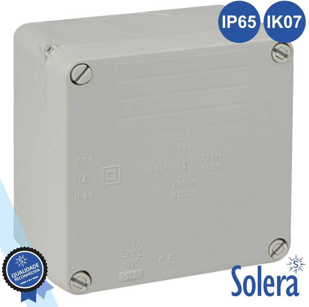 Waterproof junction box IP65 IK07 100x100x55 mm