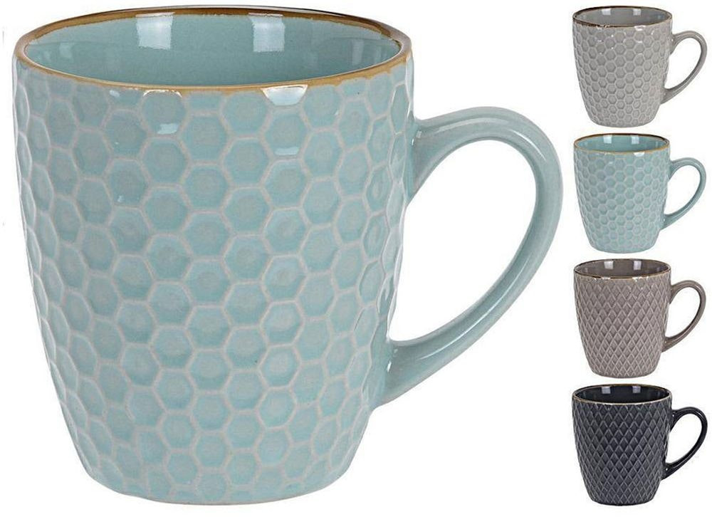 Juego de 4 tazas texturizadas 200 ml
