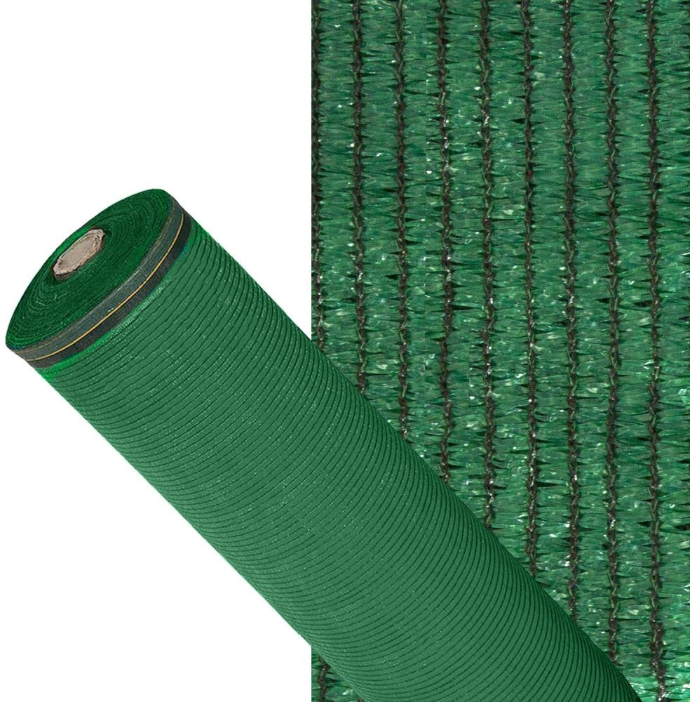 Malla de sombreo 90% rollo 1,5 x 50 m verde claro
