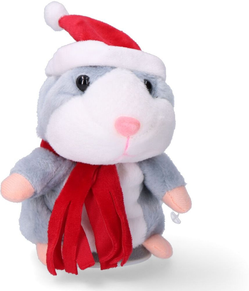 Hamster de Navidad de peluche con grabación