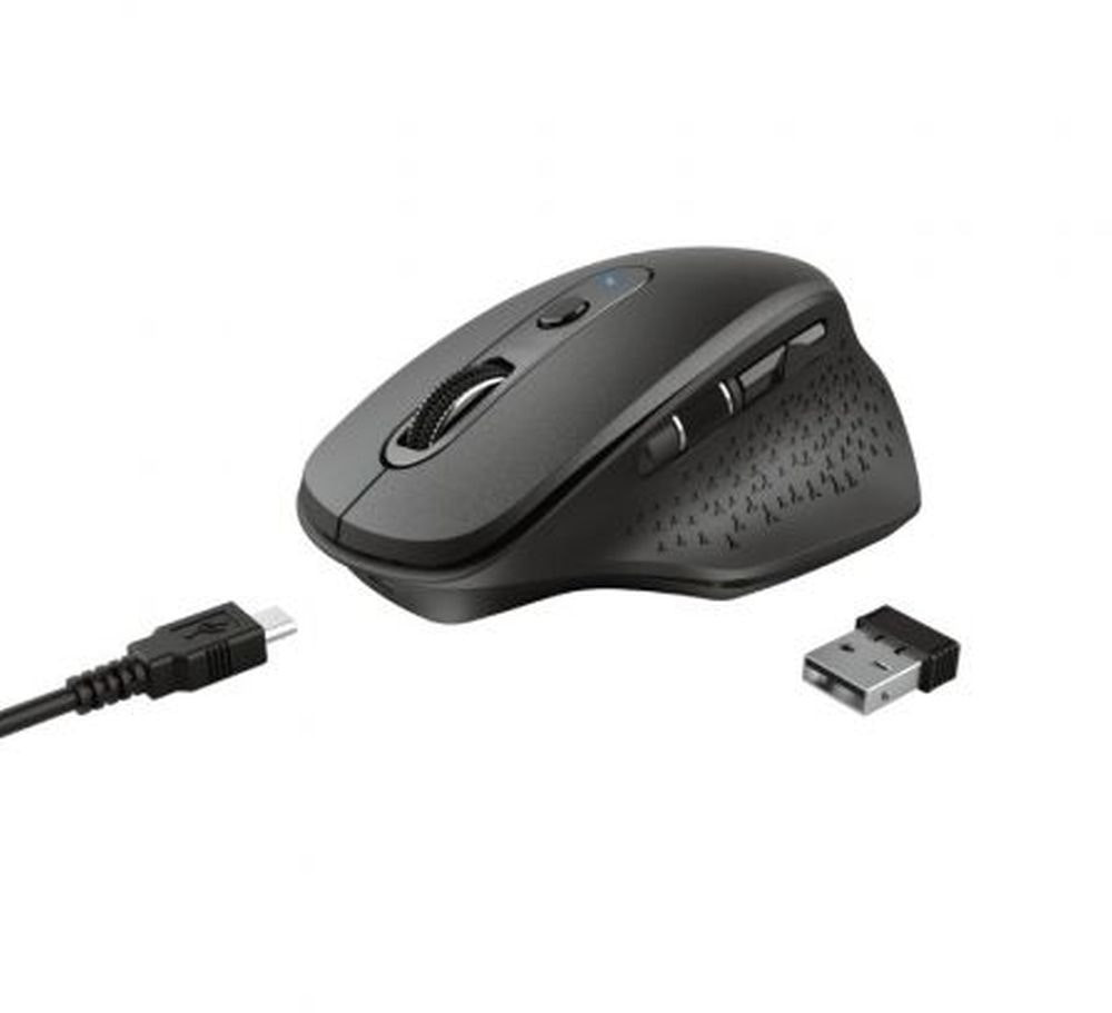 Ratón inalámbrico OZAA 2400 dpi Negro