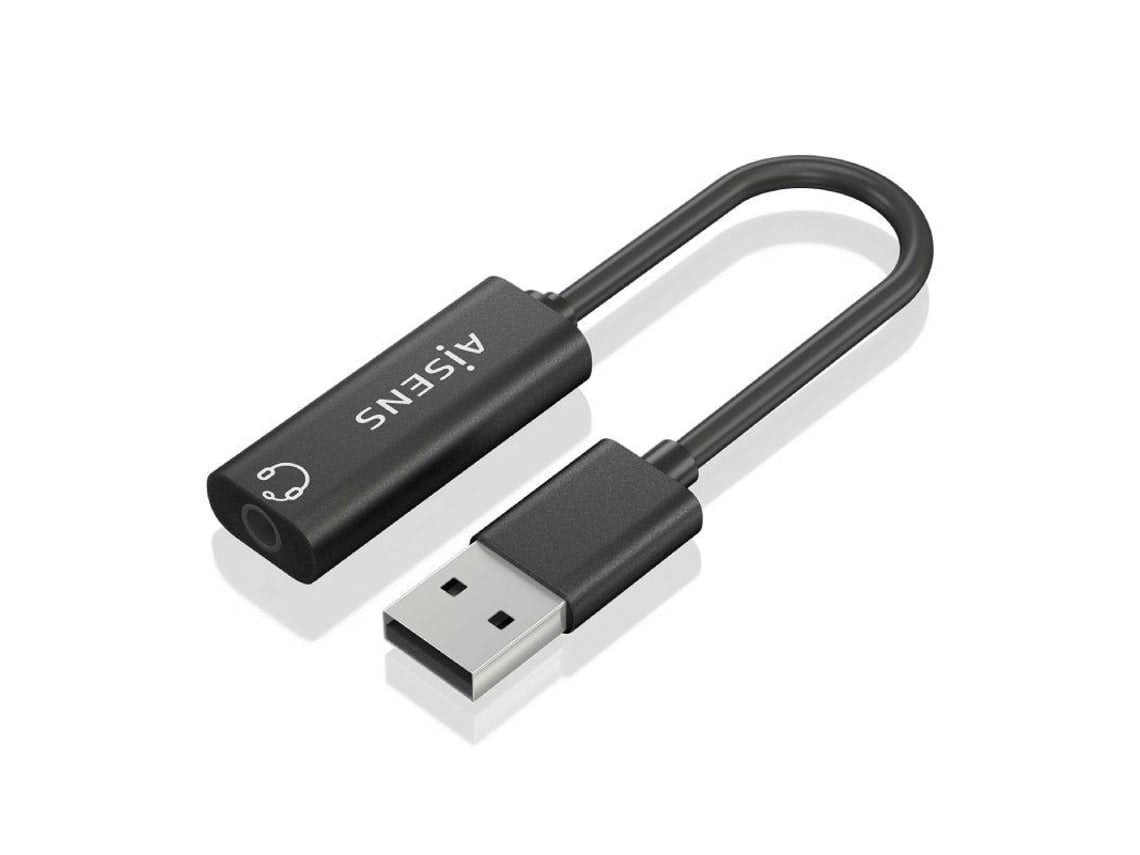 Adaptador de audio USB a 3,5 mm - AISENS