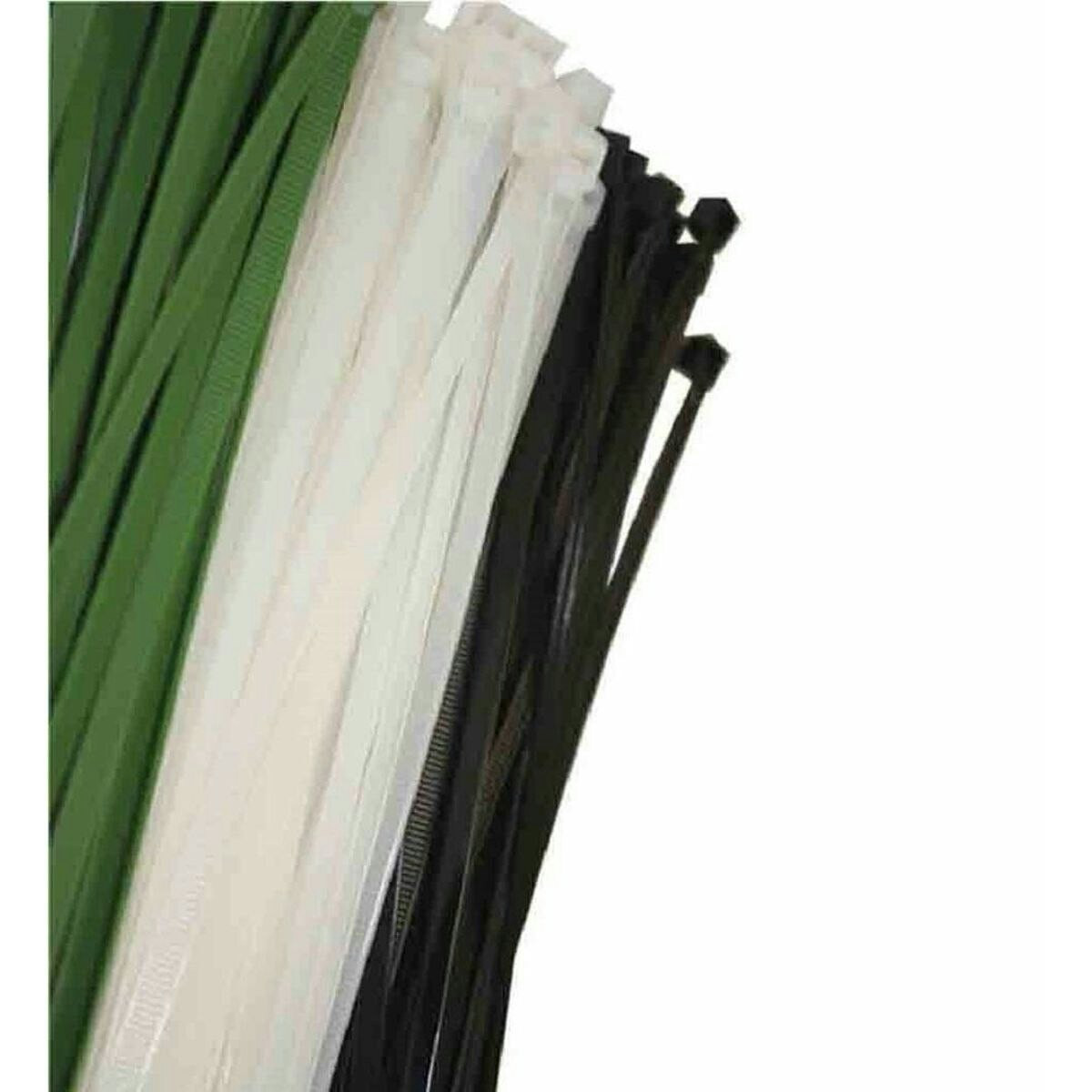 Bridas de nylon 380 x 4,8 mm pack 100 verde