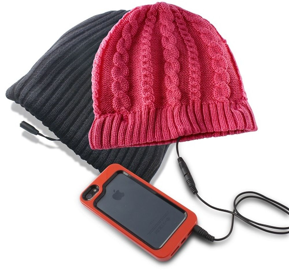 Gorro con auriculares y micrófono integrados