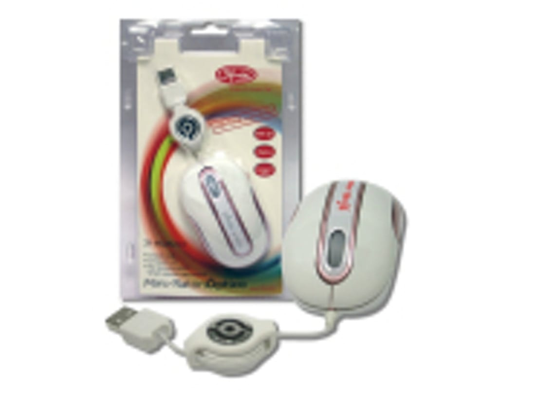 Ratón USB casual 800 dpi blanco