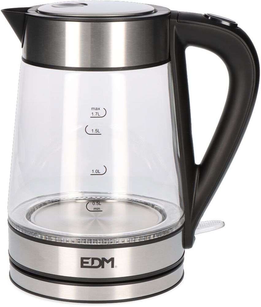 Hervidor eléctrico cristal 1,7 L 1850–2200 W