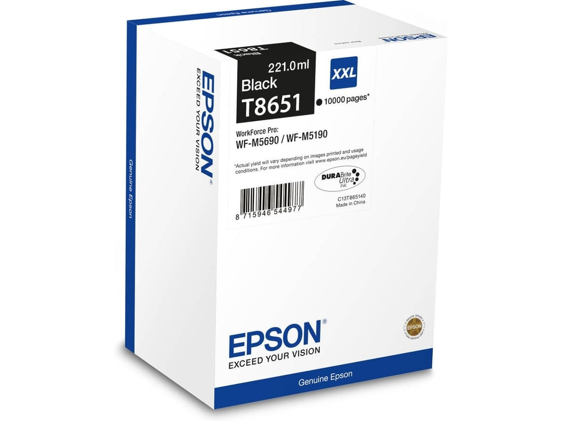 Cartucho de tinta C13T865140 para impresoras Epson