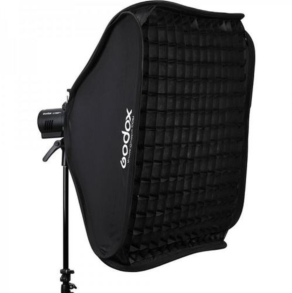 Softbox 60x60 plegable con S2 Bracket y rejilla