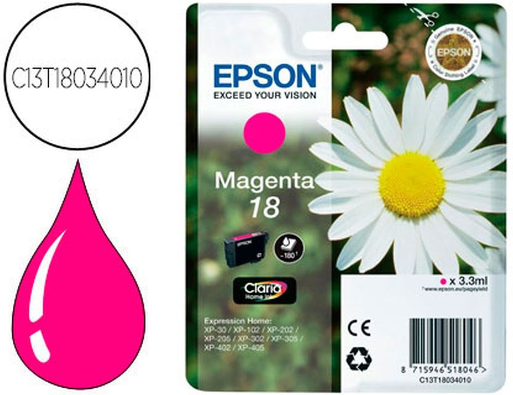 Cartucho de tinta C13T18034012 Magenta