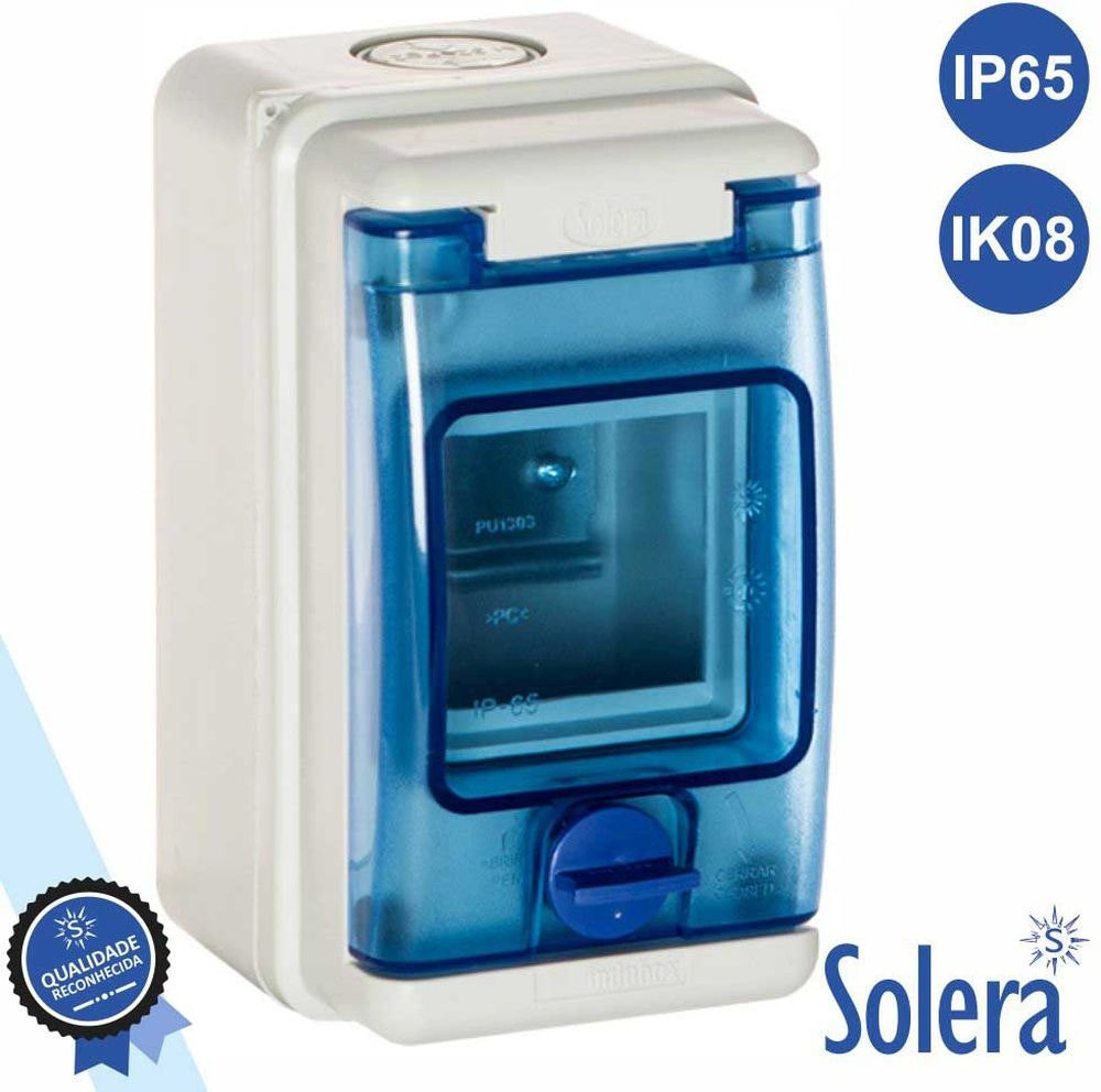 Caja de distribución eléctrica 3 elementos IP65 IK08