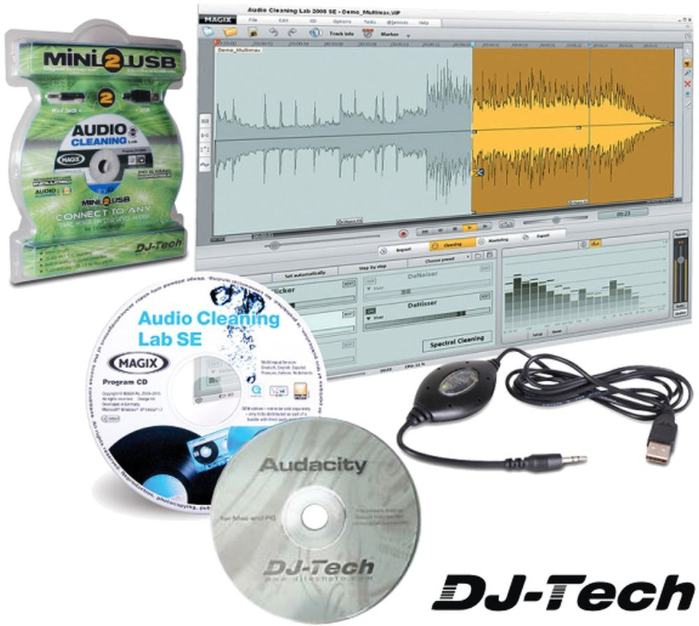 Analog to digital audio converter Jack 3.5 mm to USB