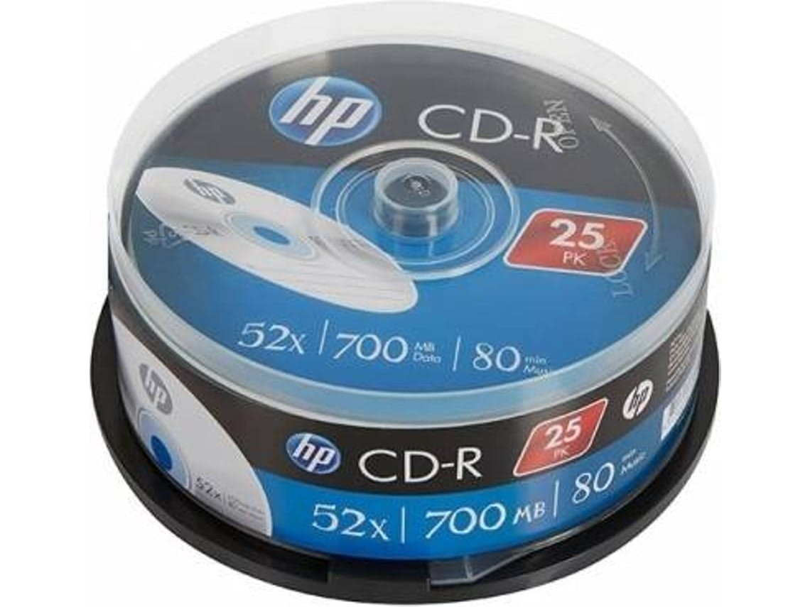 CD-R 52x 700 MB 80 min (pack de 25)