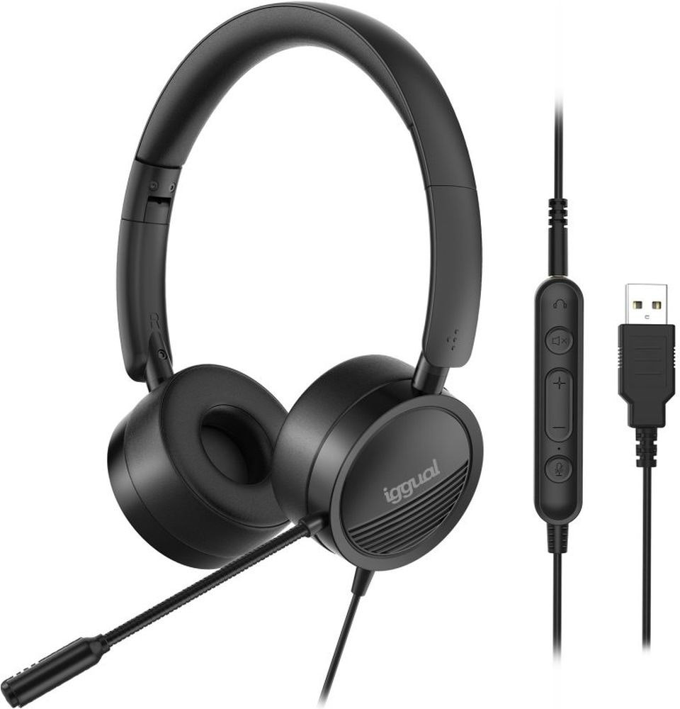 Auriculares de diadema con micrófono boom 3,5 mm