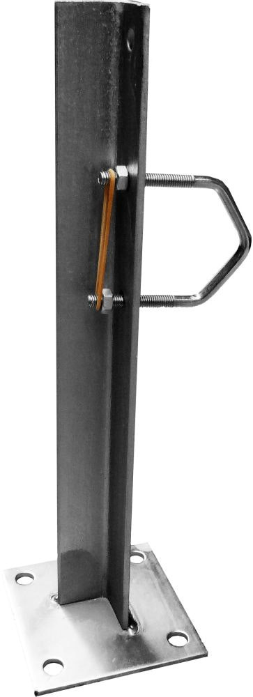 Soporte en L para mástil 300 mm con tornillos