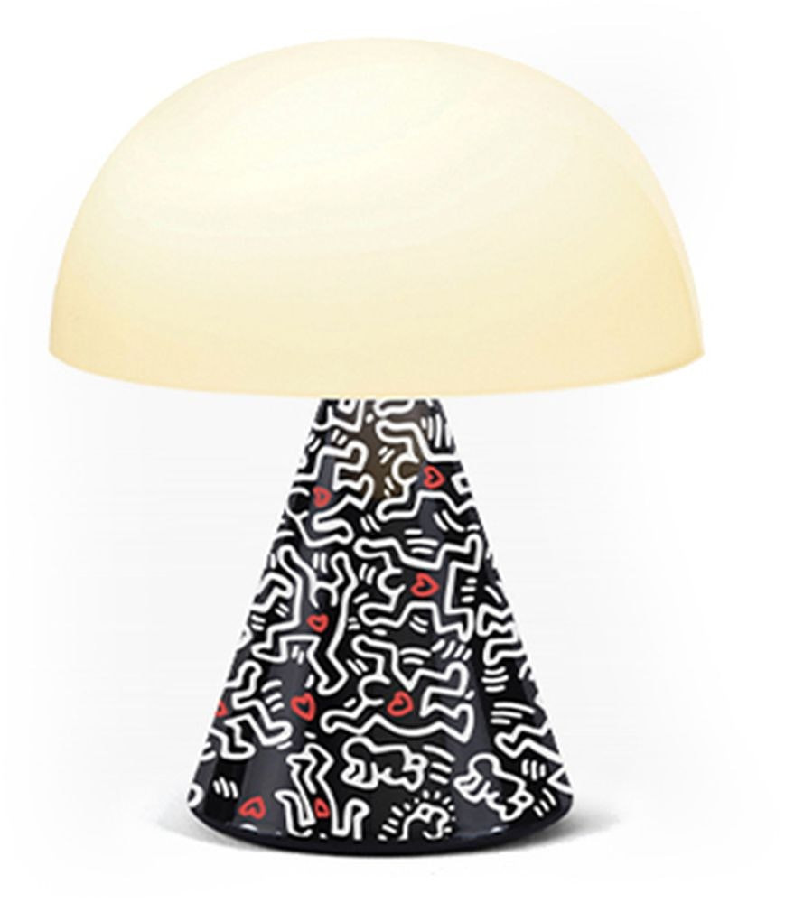Lámpara de mesa Mina M Keith Haring Love negro
