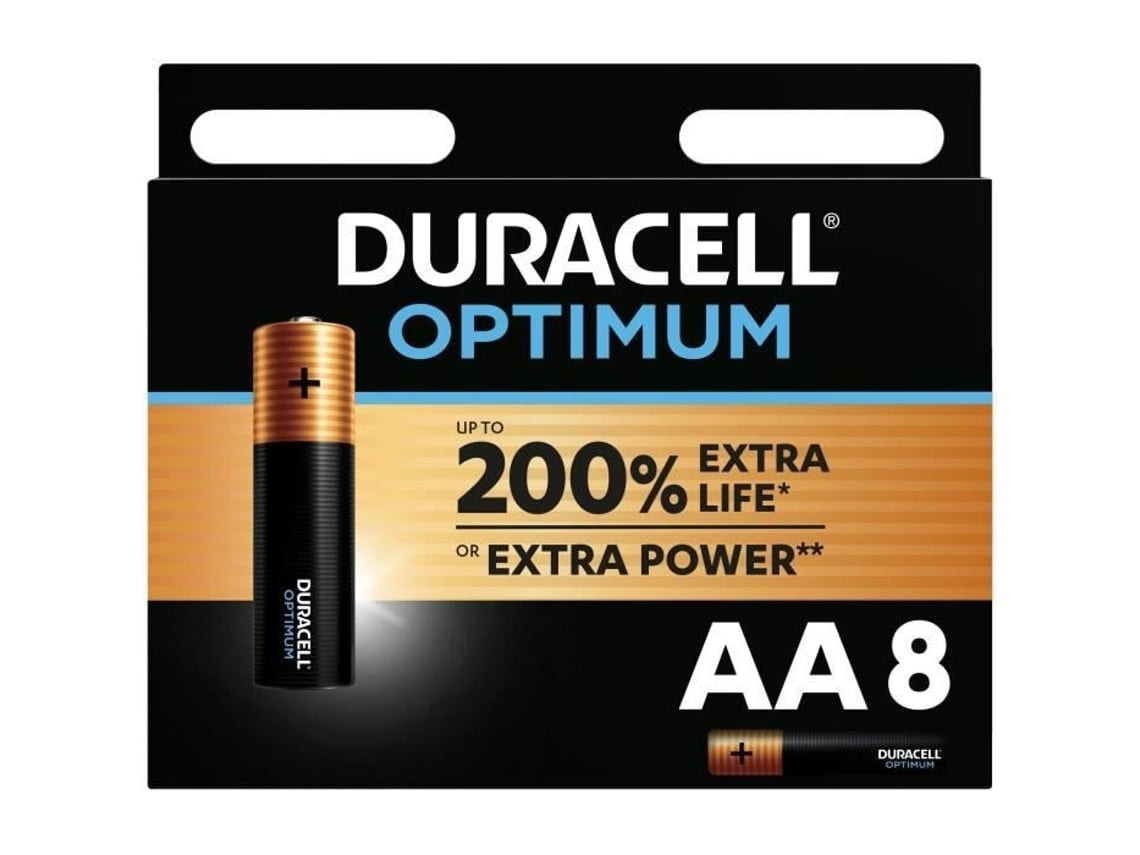 AA Alkaline Batteries Optimum LR6 1.5 V Pack of 8