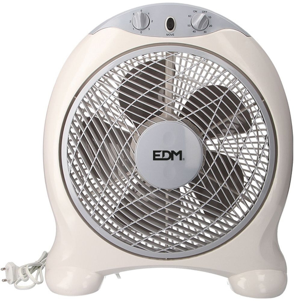 Box fan 45W with 1–60 min timer and 3 speeds