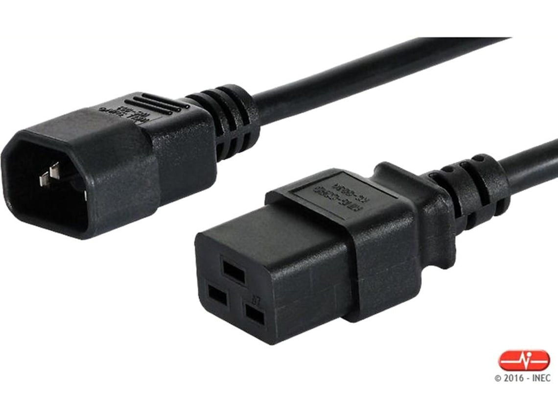 SFO to IEC 320 C19 power extension cable 1.80 m