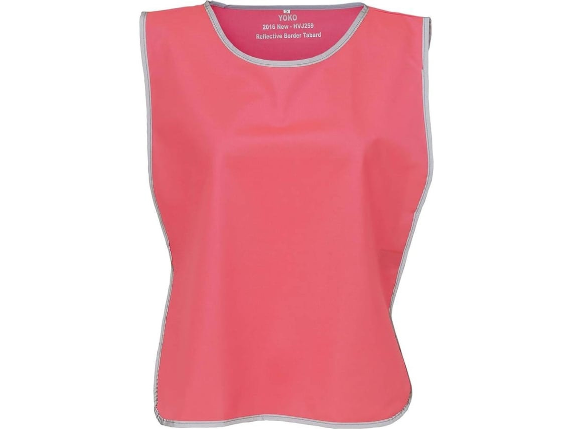 Chaleco con cinta reflectante rosa