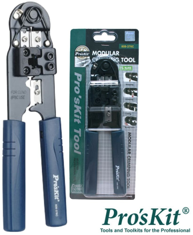 Crimping pliers for 8P8C modular plugs