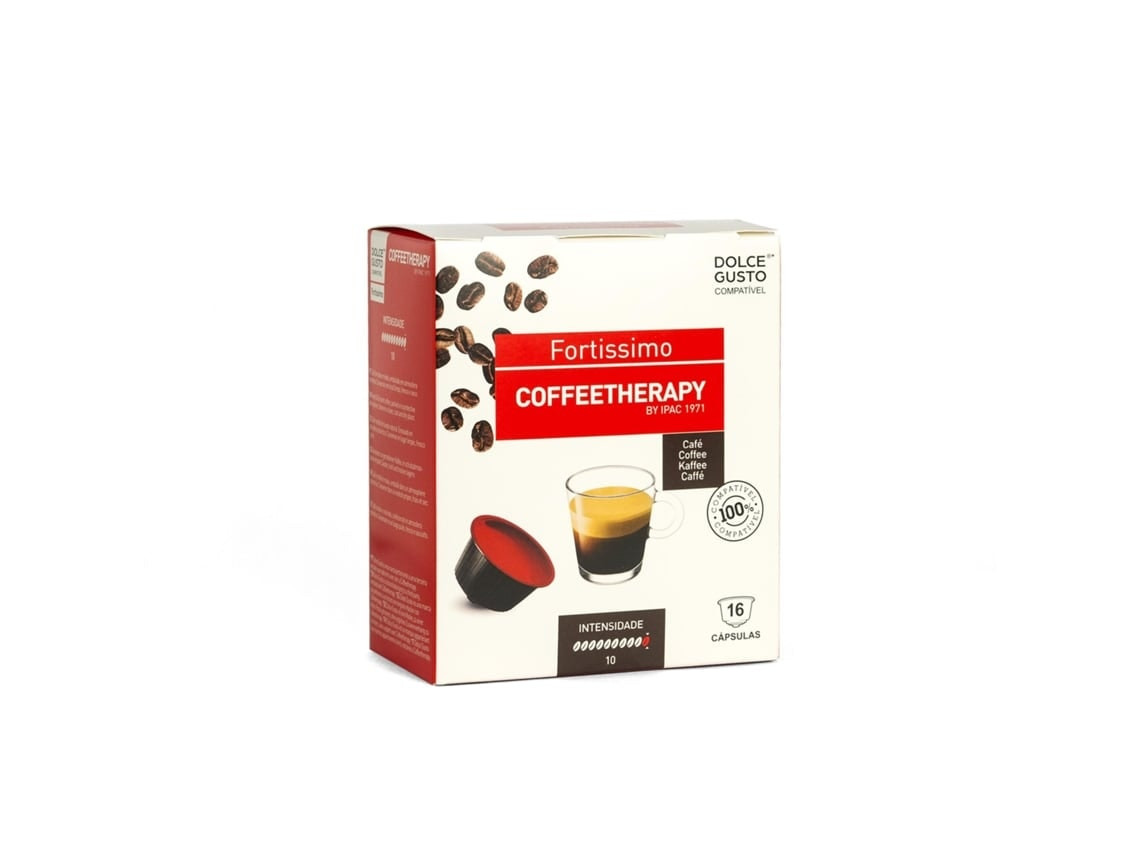 Cápsulas de café Fortíssimo compatibles con Dolce Gusto caja 16