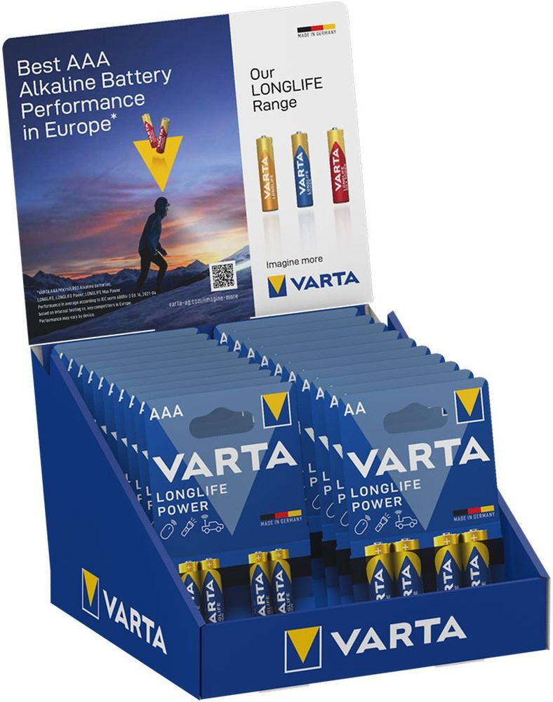 Pilas VARTA alcalinas paquete multicolor