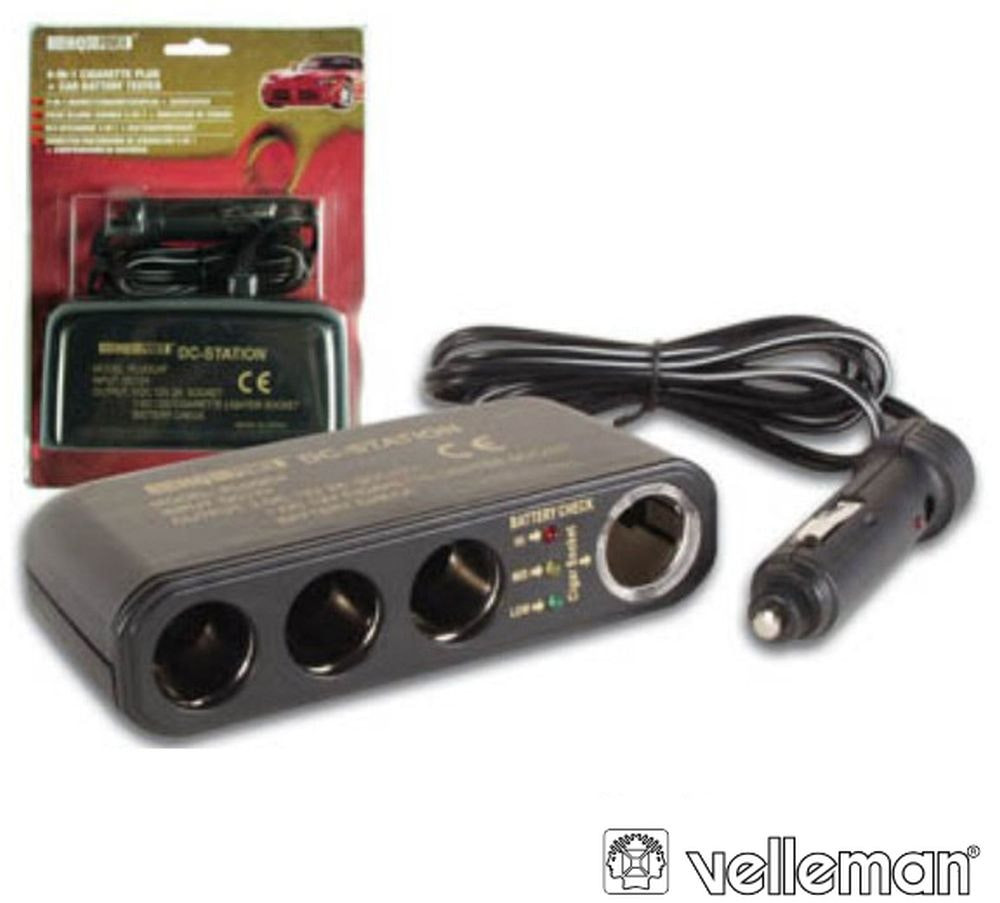 Adaptador PLUGC4F VELLEMAN Negro