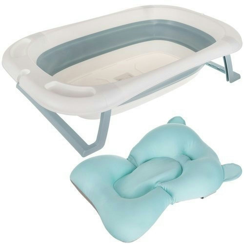 Bañera plegable para bebé con termómetro plástico