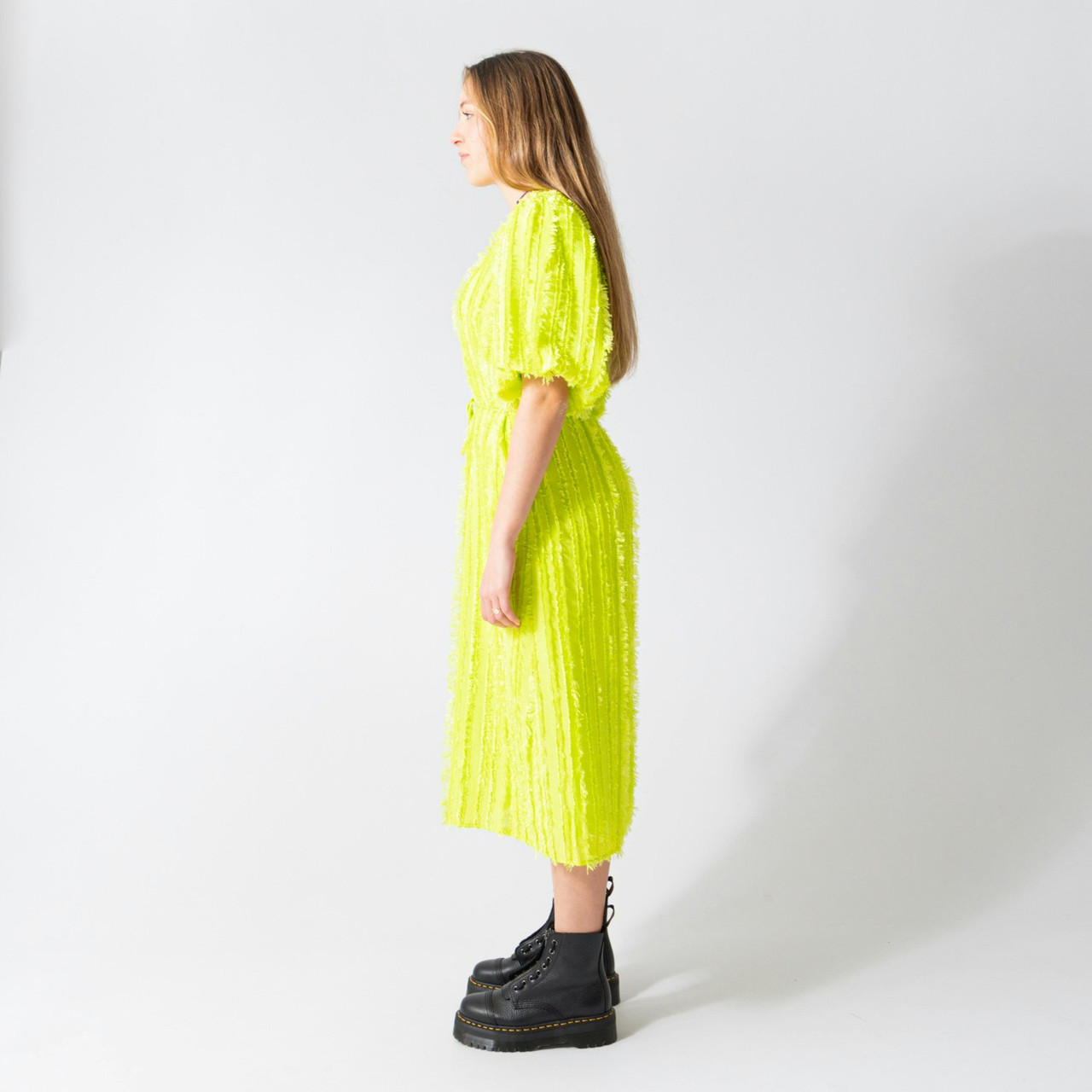 Vestido Moleko en Acid Lime
