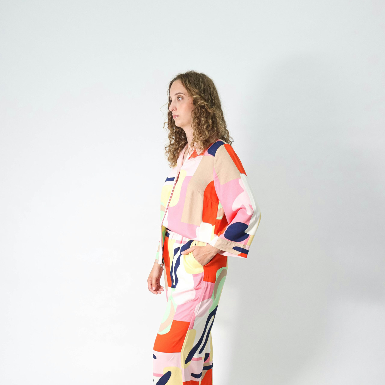 Ulrika short-sleeve shirt flamingo pink