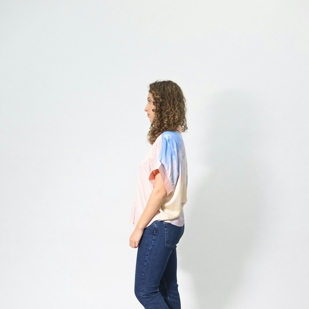 Diamond cotton t-shirt in Pink Carnation