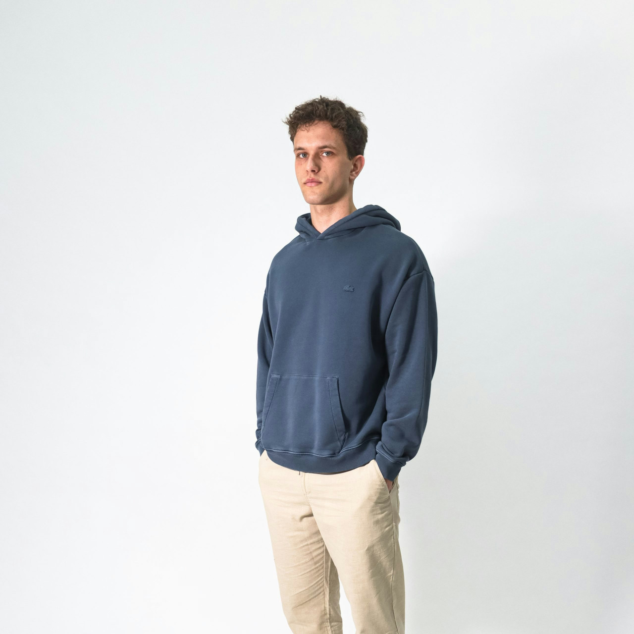 Sudadera con capucha efecto lavado