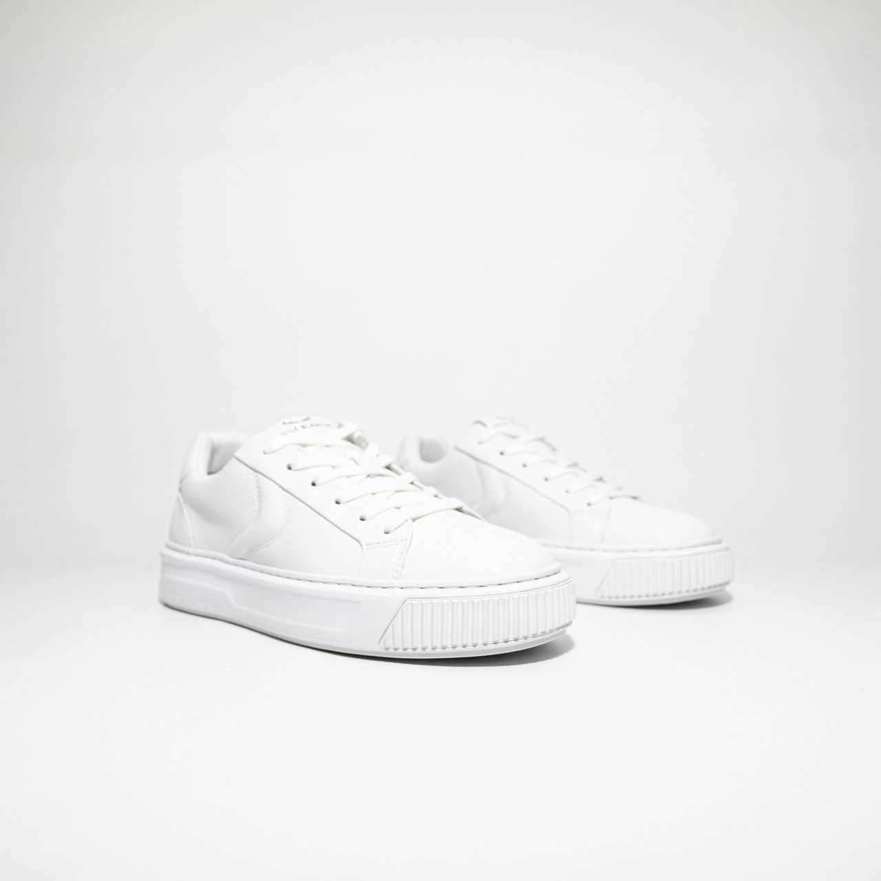 Forx 4 zapatilla en piel blanca