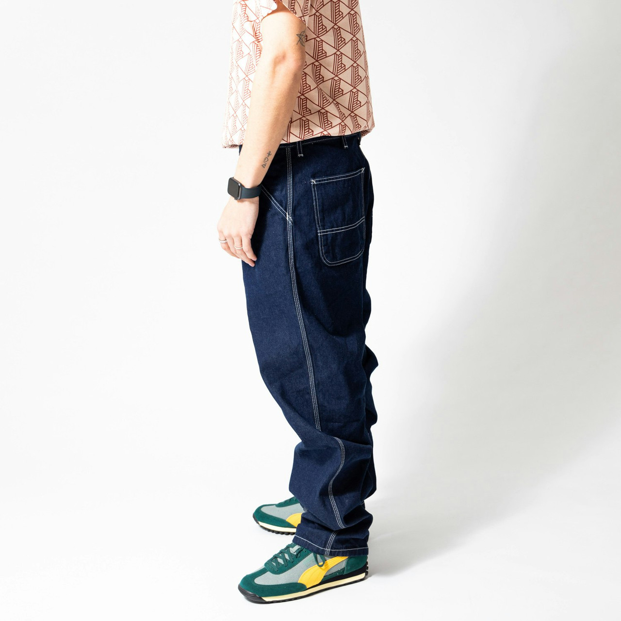 Simple Pant azul Norco corte derecho relajado
