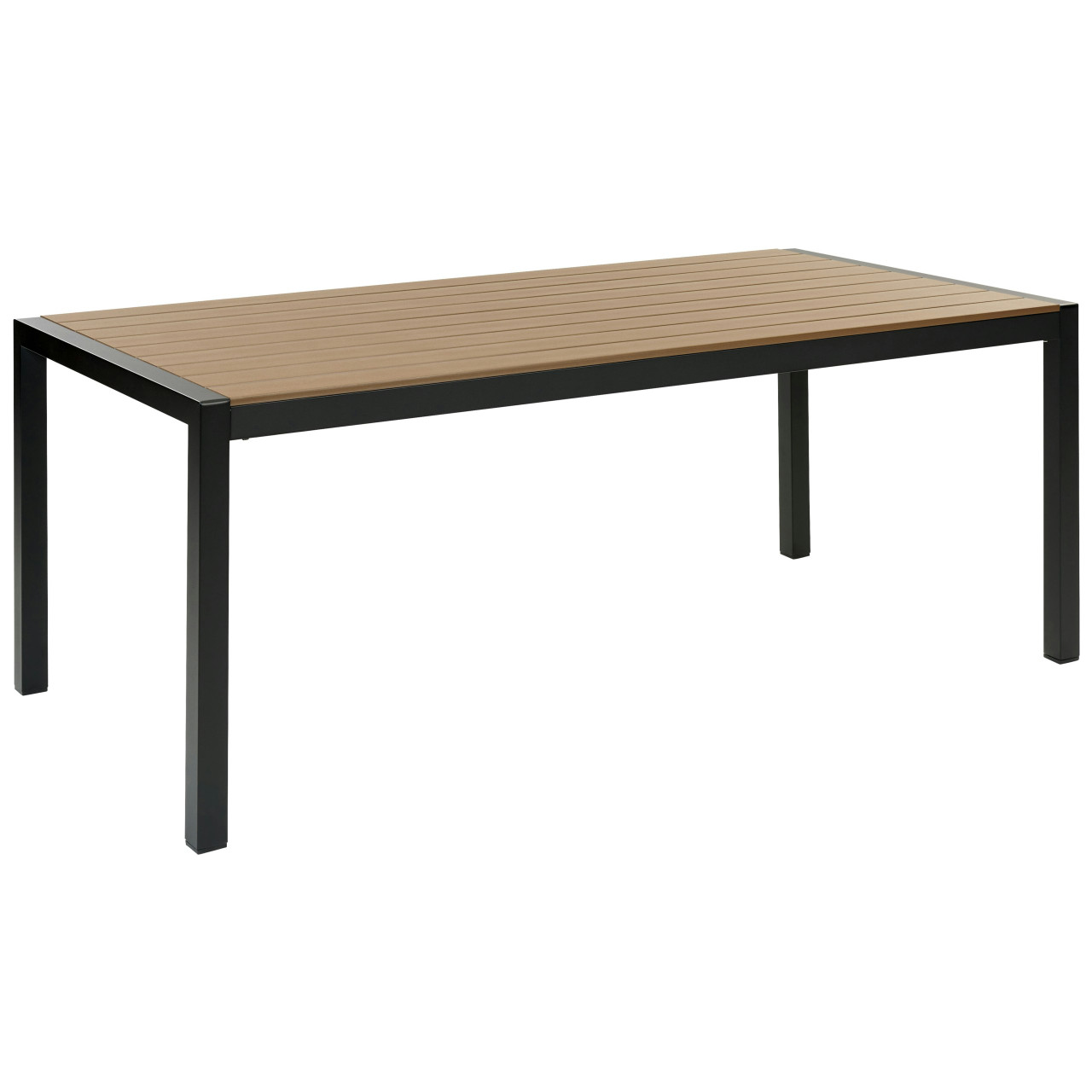 Mesa exterior Vernio tablero de madera plástica y estructura de aluminio